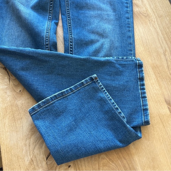 OAT NY JEANS 29 HIGH RISE STRAIGHT LEG SPLIT HEM CASUAL PREPPY WEEKEND COMFY - Picture 6 of 11